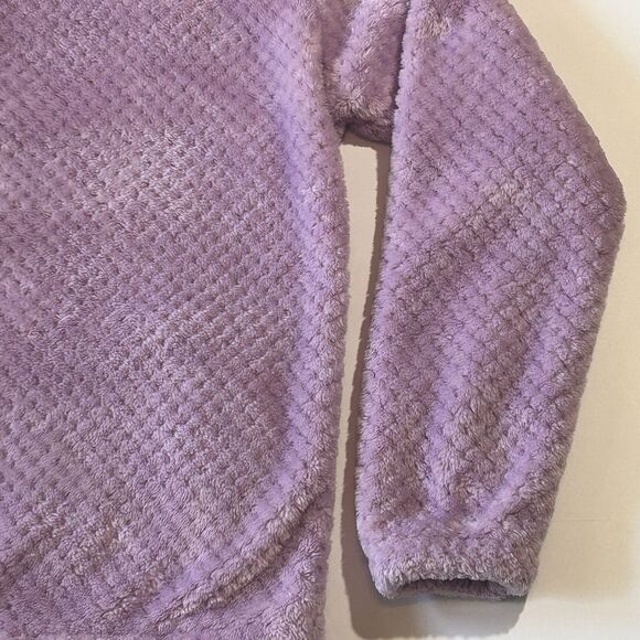 Columbia Fire Side Jacket Girls L Purple/ Lavender Full Zip Fleece Mock Neck - Picture 12 of 15